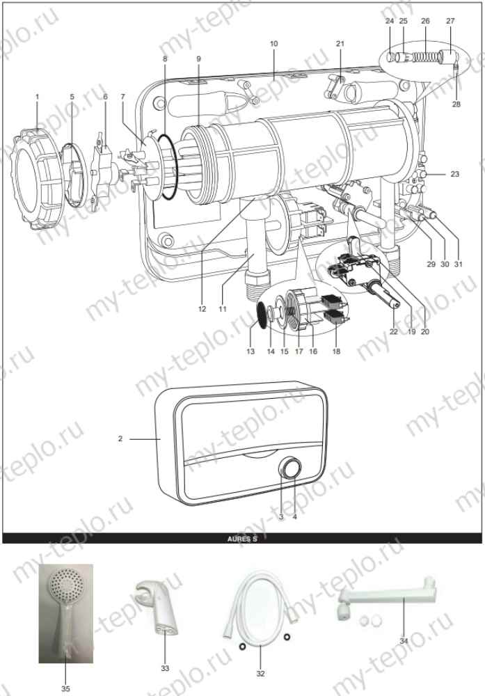Запчасти Ariston AURES S 5 купить в Брянске