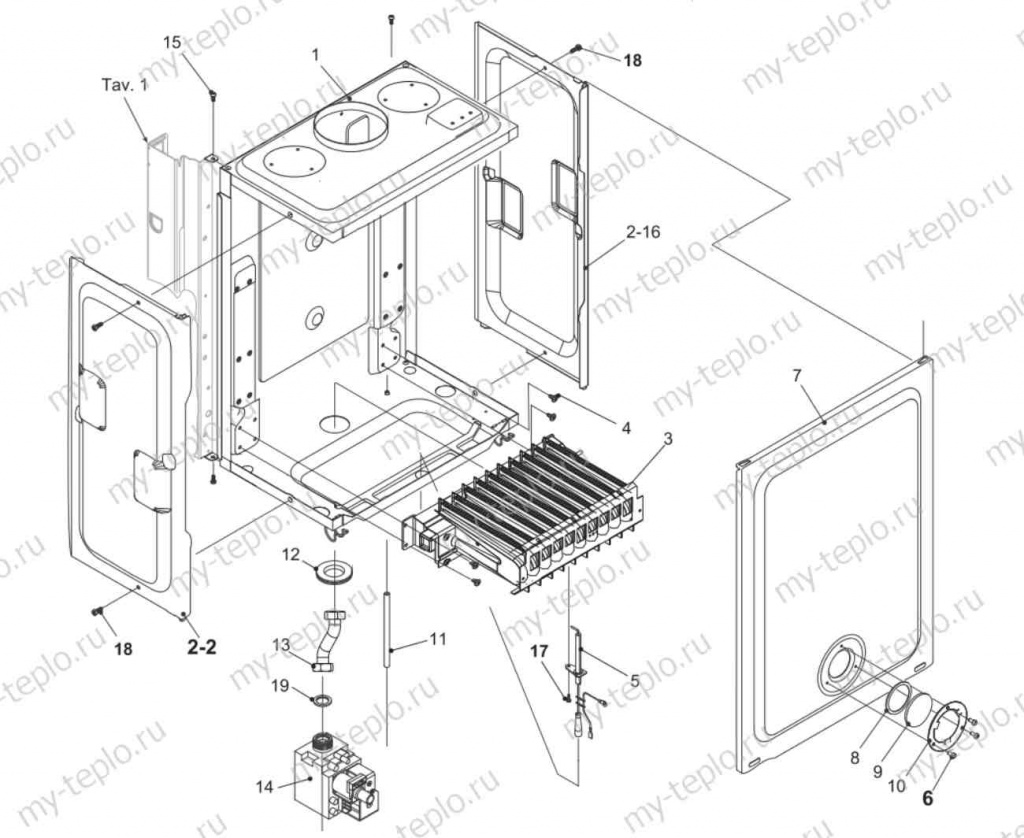 Запчасти для котла Electrolux Basic X 18 Fi купить в Брянске