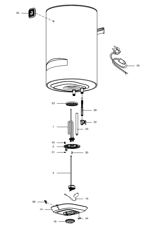 Запчасти Ariston BLU1 R ABS 80 V купить в Брянске