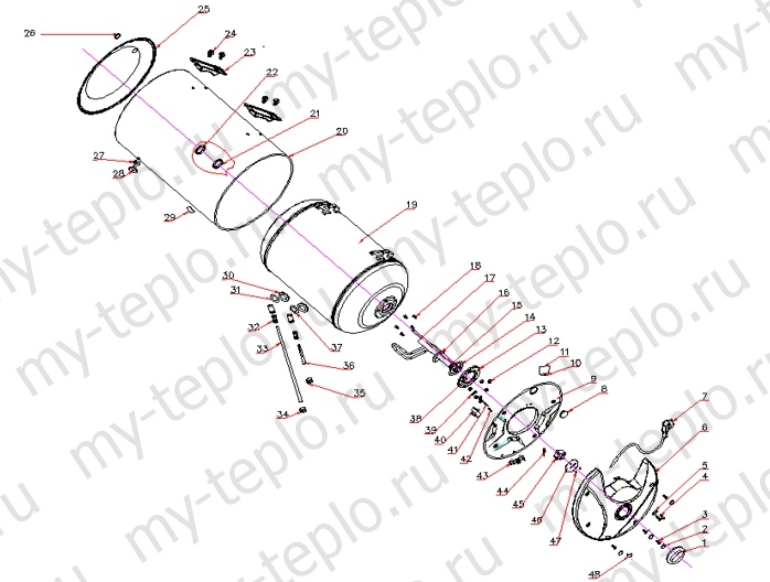 запчасти для Thermex H 50 H