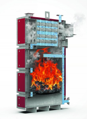 Котел твердотопливный Сибирь КВО Т 130 (стальной)